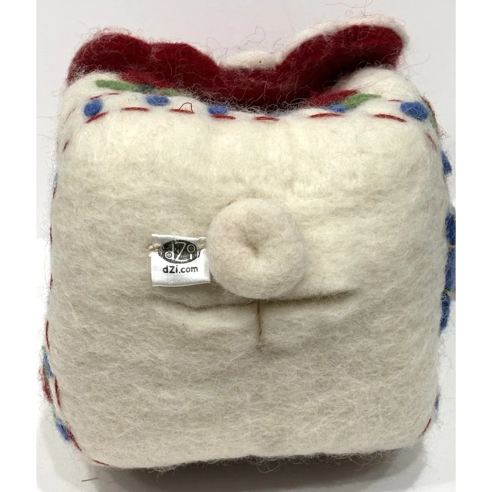 Wild Woolies Felt Birdhouse Heidi Chalet Fair Trade Handmade Wool Nepal New